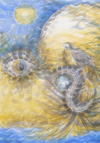 KATTIE - Rueckgrat 2003 - Aquarell